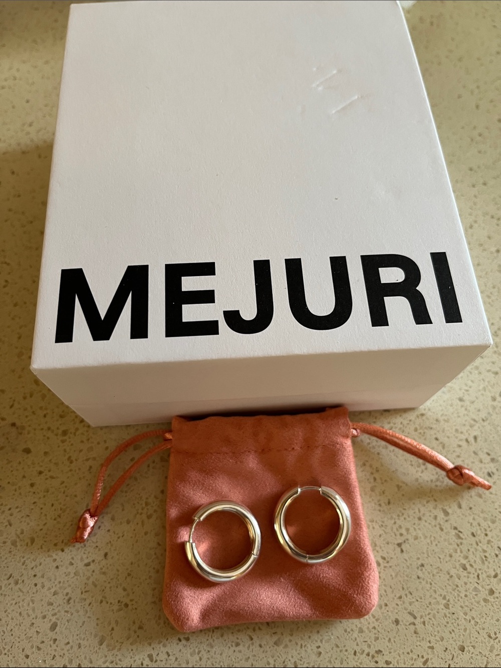 Mejuri Silver Hoop Earrings